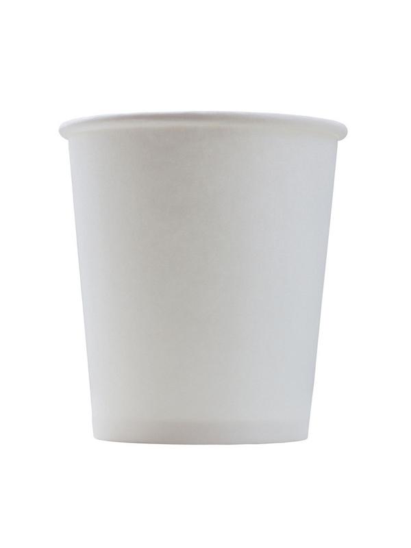 Стакан одноразовый бум однослойный d-62мм 100мл белый 60шт/уп