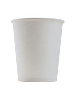 Стакан одноразовый бум однослойный d-70мм 140/165мл белый 100шт/уп