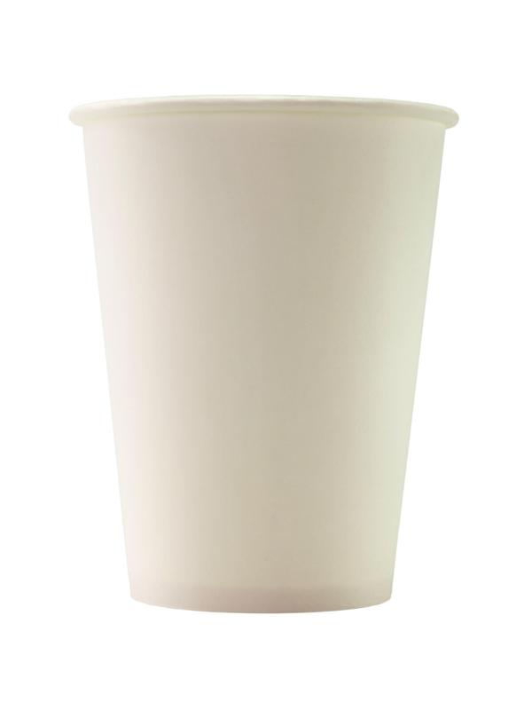Стакан одноразовый бум 1-сл. d-90мм 300мл белый КОМУС 50шт/уп