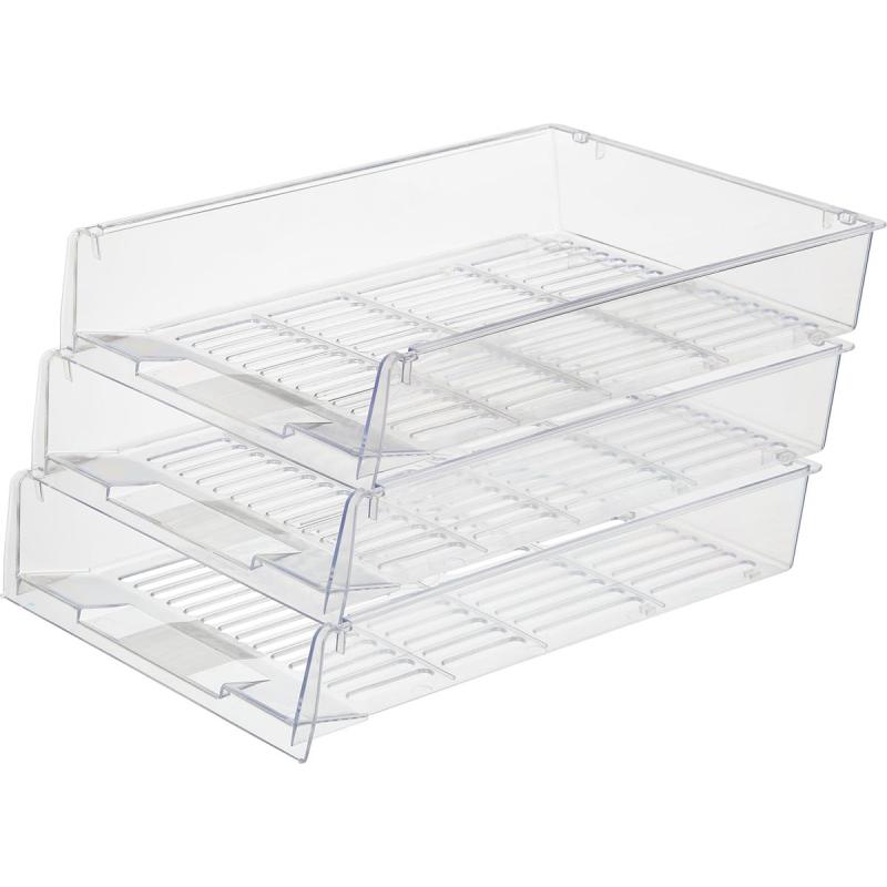 Лоток горизонтальный Attache решетчатый прозрачный