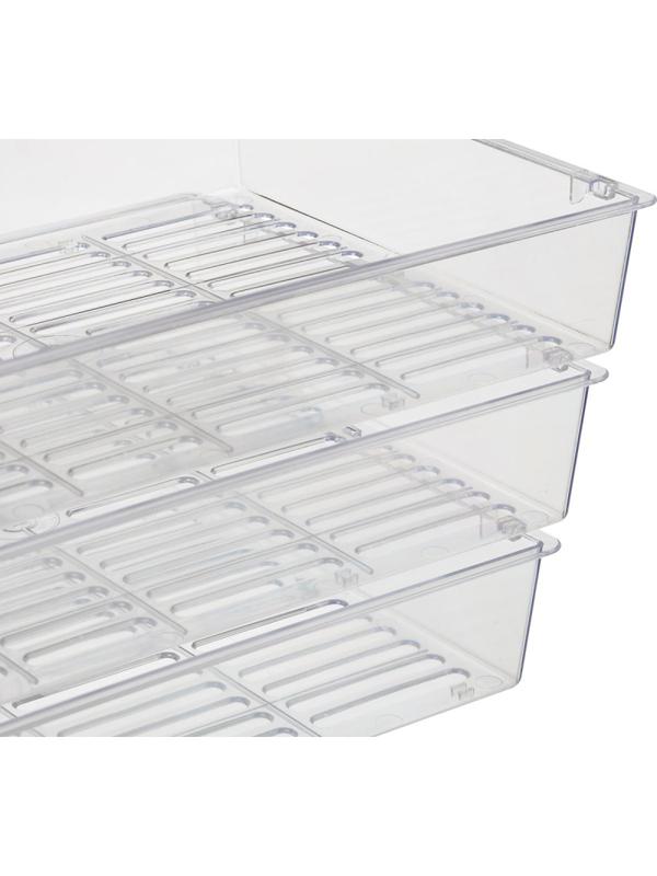 Лоток горизонтальный Attache решетчатый прозрачный