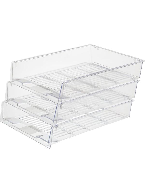 Лоток горизонтальный Attache решетчатый прозрачный