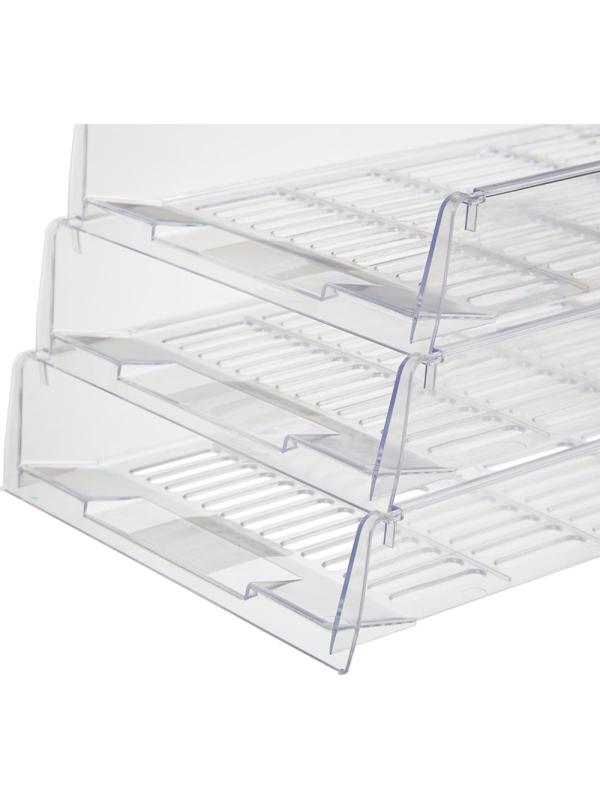 Лоток горизонтальный Attache решетчатый прозрачный