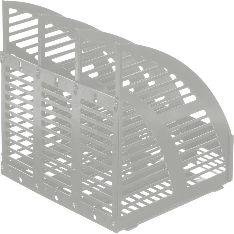 Лоток вертикальный Attache сборный 3 отделения серый
