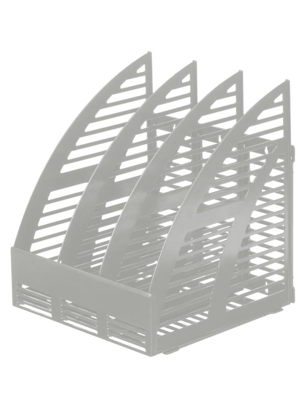 Лоток вертикальный Attache сборный 3 отделения серый