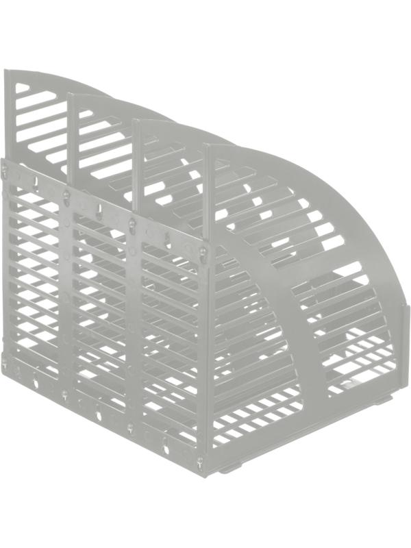 Лоток вертикальный Attache сборный 3 отделения серый