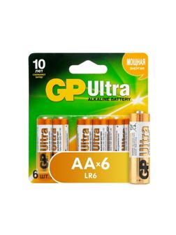 Батарейка GP Ultra AA, 6 шт/бл. GPPCA15AV021