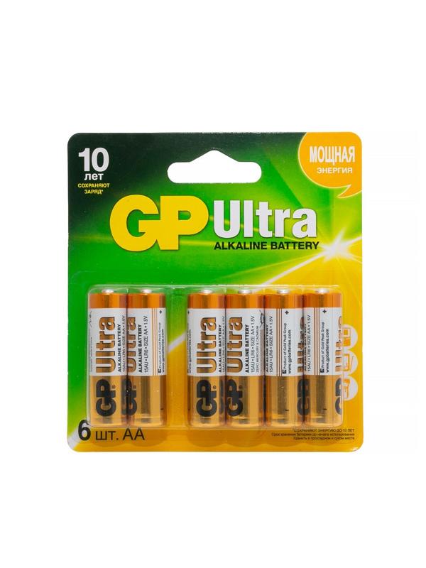 Батарейка GP Ultra AA, 6 шт/бл. GPPCA15AV021
