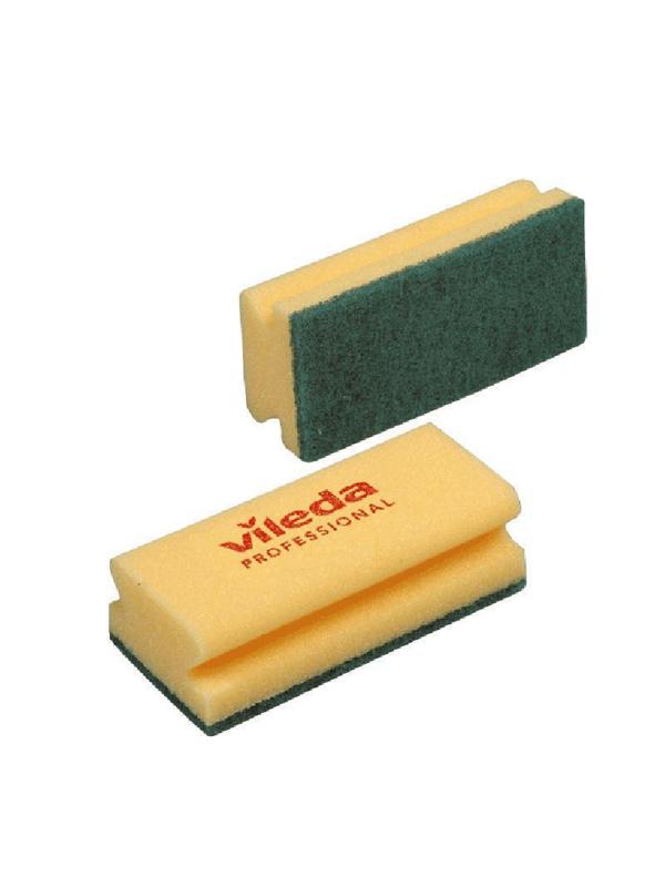Губки абразивная Vileda средней жесткости 9,5x, 10 шт.125604