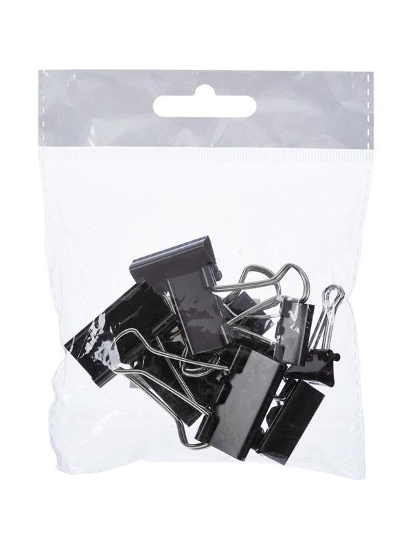 Зажимы для бумаг ассорти (19мм,25мм,32мм), 10шт/уп Attache, европодвес