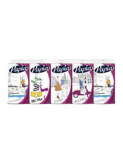 Носовые платочки Papia 4 сл.10лx10 пач/уп