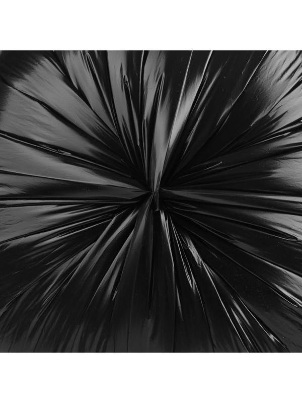 Мешки для мусора ПВД 60л 35мкм 20шт/рул черные 60x70см Комус с ручками