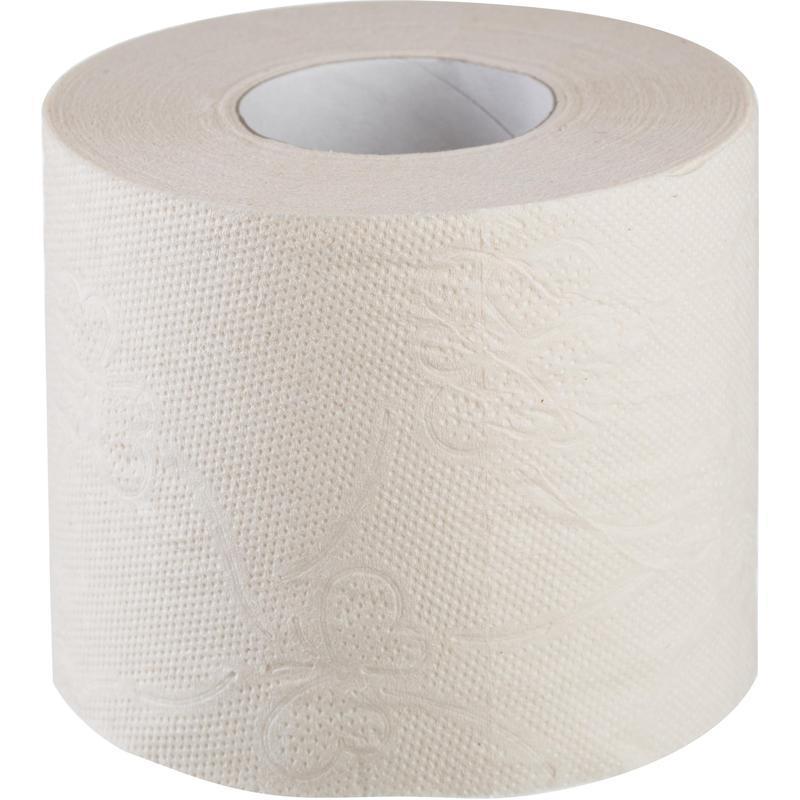 Бумага туалетная 1-сл.Мягкий знак белая с   тисн.51м c28 72рул./уп.