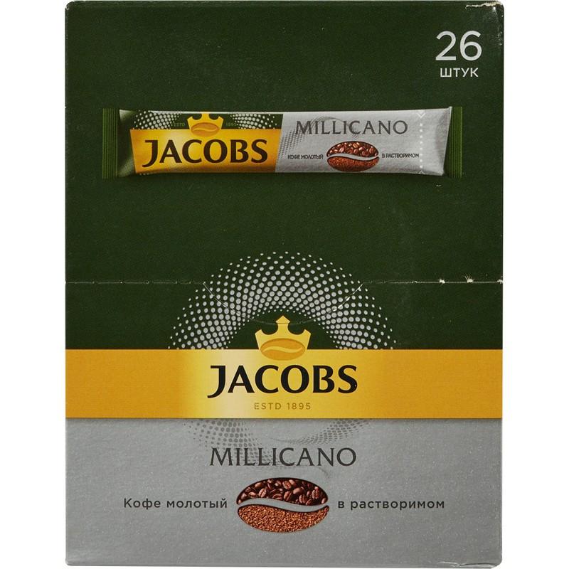 Кофе JACOBS MILLICANO растворимый 26штx1,8г