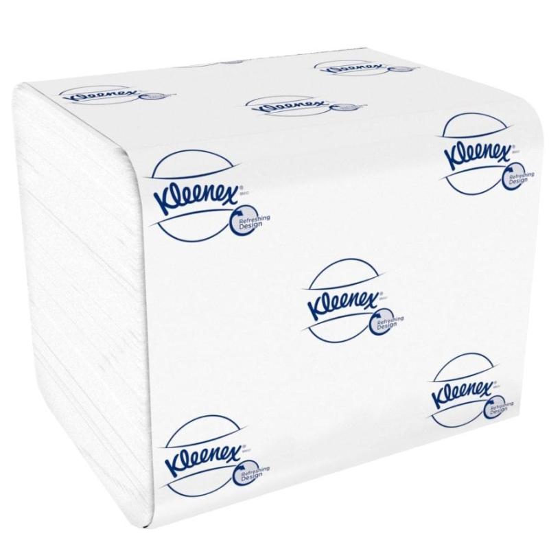 Бумага туалетная листовая д/дисп KK Kleenex 2сл бел 200лист 36 пач. 8408