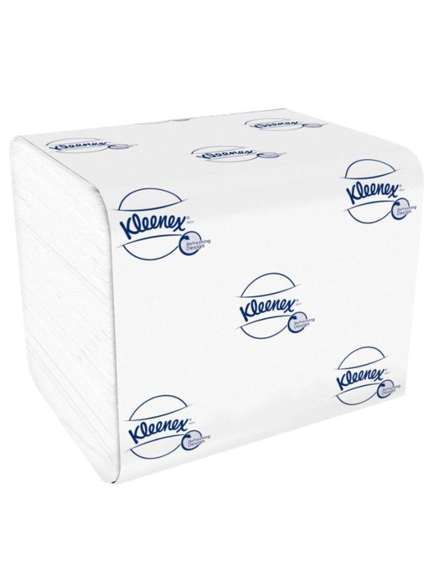 Бумага туалетная листовая д/дисп KK Kleenex 2сл бел 200лист 36 пач. 8408