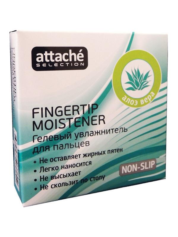 Подушка для смачивания пальцев гелевая гелевая Attache Selection Алоэ Вера,
