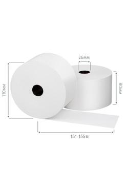 Ролики для касс Promega 80мм(диам.110,вт.26,из т/б,внутр.сл)2шт/уп