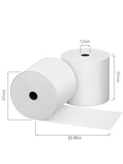 Ролики для касс Promega  80мм (диам.80,вт.12,из т/б) 8шт/уп 5уп/кор