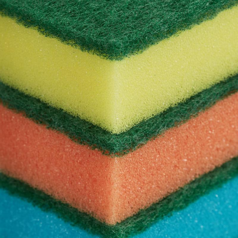 Губки для мытья посуды Luscan Мини 80х50х26мм 10 шт/уп