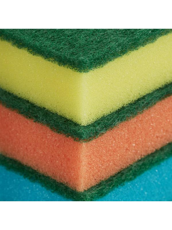 Губки для мытья посуды Luscan Мини 80х50х26мм 10 шт/уп