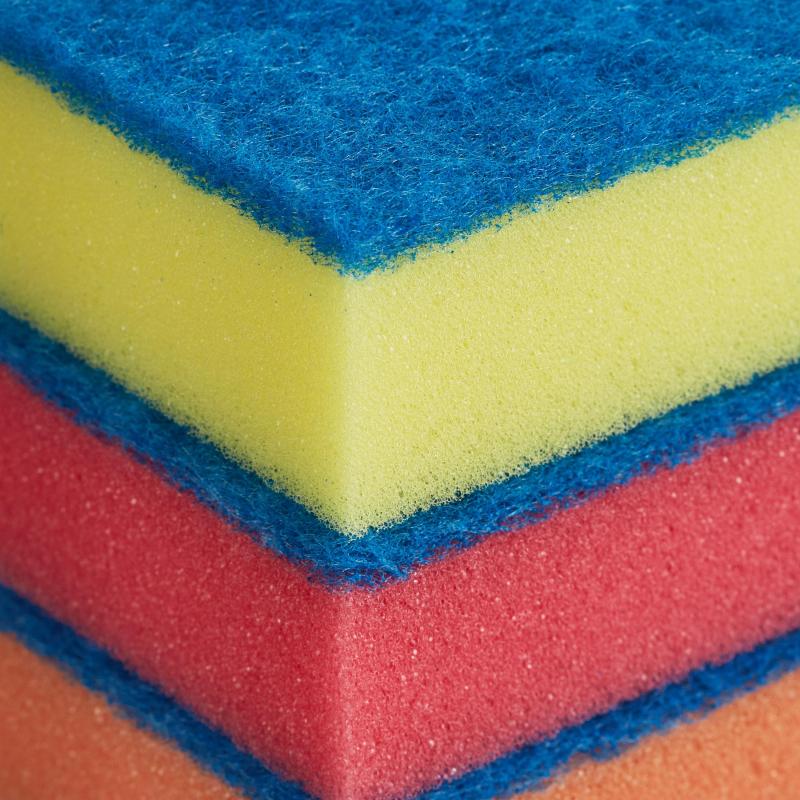 Губки для мытья посуды Luscan Макси 95х65х30мм 5 шт/уп