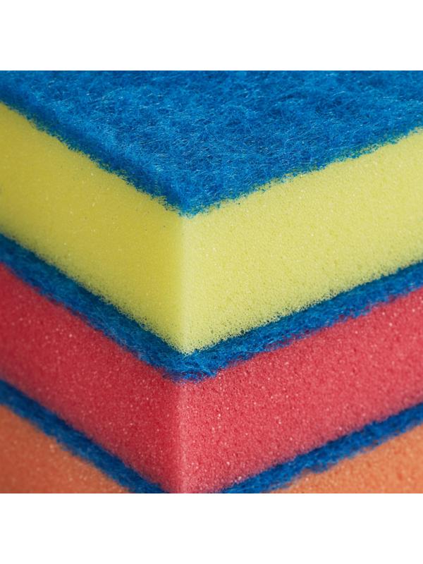 Губки для мытья посуды Luscan Макси 95х65х30мм 5 шт/уп