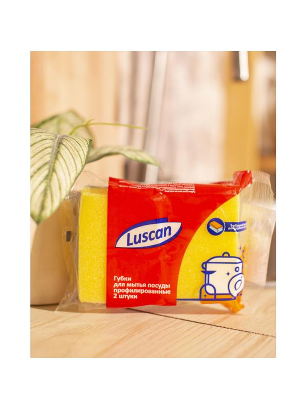 Губки для посуды Luscan 90х70х38 мм 2 шт/уп