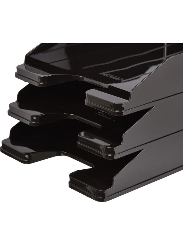 Лоток горизонтальный Attache Economy черный, ОФ 444