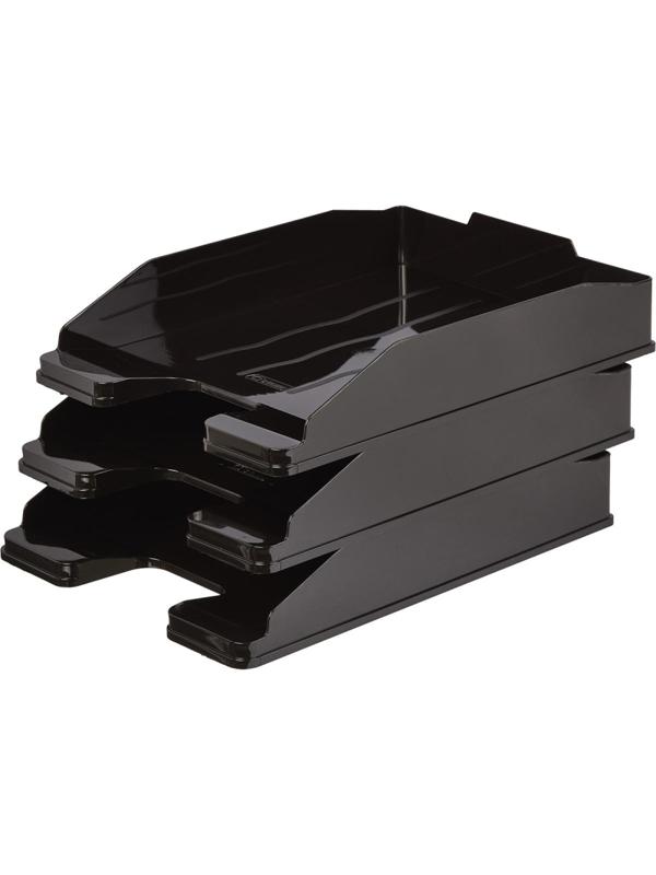 Лоток горизонтальный Attache Economy черный, ОФ 444
