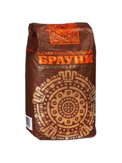 Сахарный песок Брауни Light Demerara коричневый светлый тростниковый 900г