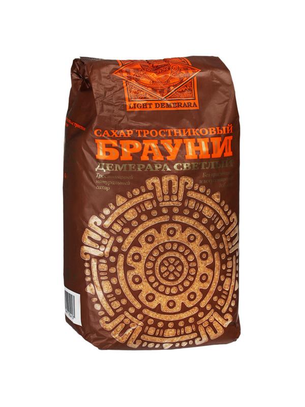 Сахарный песок Брауни Light Demerara коричневый светлый тростниковый 900г