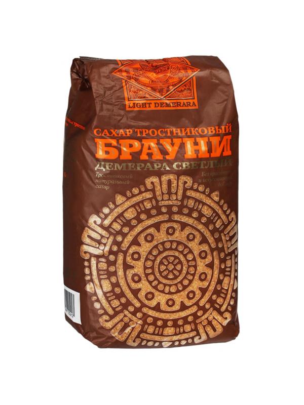 Сахарный песок Брауни Light Demerara коричневый светлый тростниковый 900г