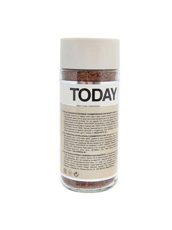 Кофе растворимый TODAY Pure Arabica 95г