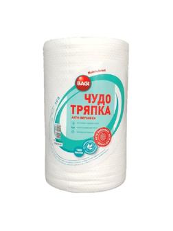 Салфетки хозяйственные Bagi ЧУДО-ТРЯПКА АНТИ ВОРСИНКИ 20x20 180л рулон