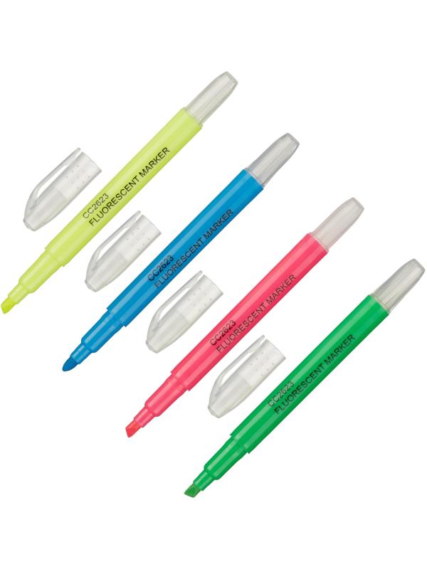 Набор текстовыделителей 1-4,5мм, 4шт/наб