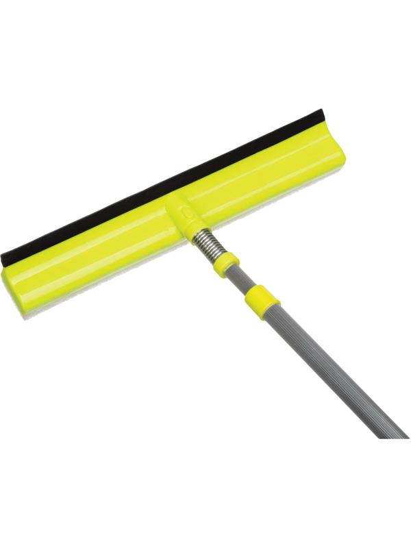 Швабра для мытья окон Home Queen сгон(склиз) губка, ручка телескопическая