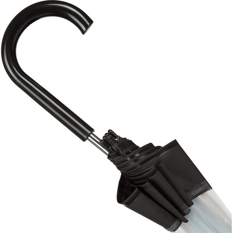 Зонт прозрачный купол черн. Эврика, 91668