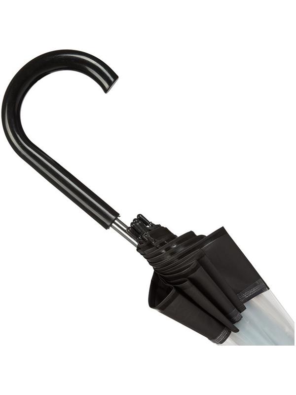 Зонт прозрачный купол черн. Эврика, 91668