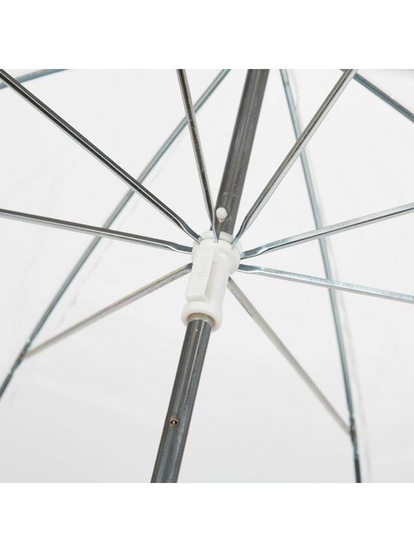 Зонт прозрачный купол черн. Эврика, 91668