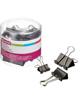 Зажимы для бумаг ассорти (19мм,25мм,32мм), 12шт/уп Attache, пласт.бокс