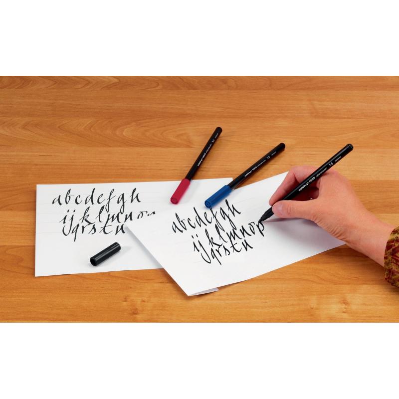 Фломастер для каллиграфии Edding E-1255 calligraphy pen 3.5 чёрный_001