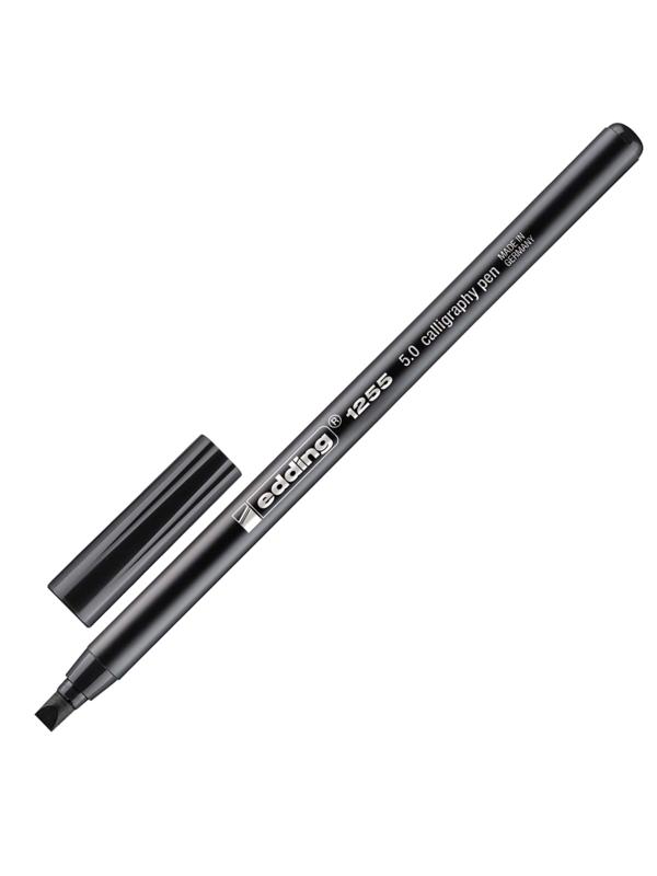 Фломастер для каллиграфии Edding E-1255 calligraphy pen 5.0 чёрный_001