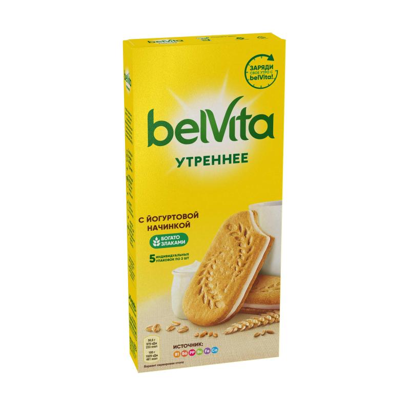 Печенье BelVita Утреннее сэндвич злаки и йогурт 253г