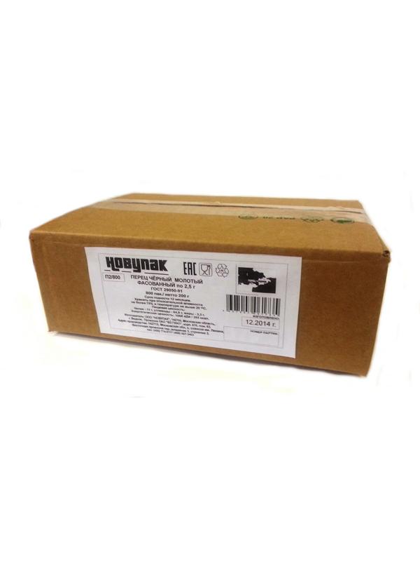 Перец черный молотый  Материк фасованный 800штx0,25г