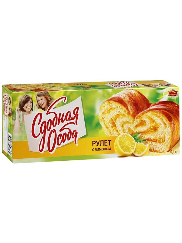 Рулет Черемушки с лимоном 400 г.