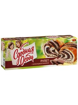 Рулет Черемушки с шоколадной начинкой 400 г.