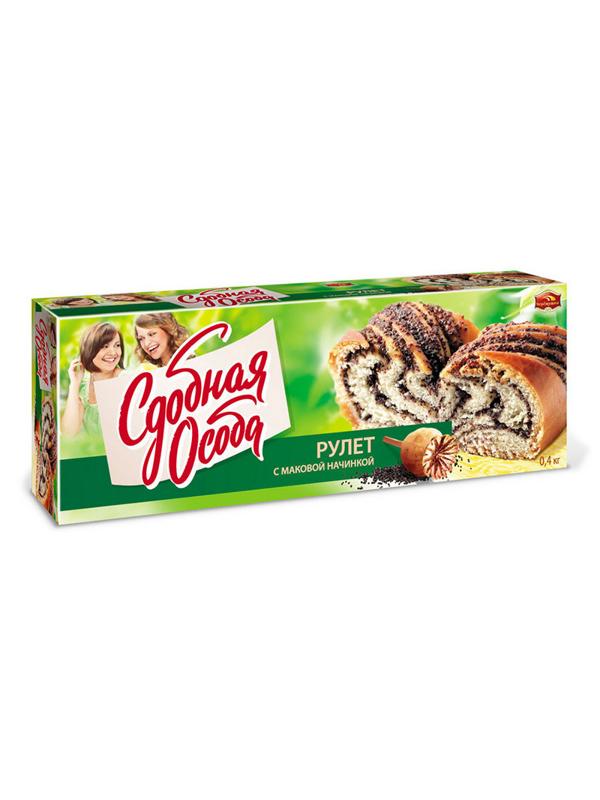 Рулет Черемушки с маковой начинкой 400 г.