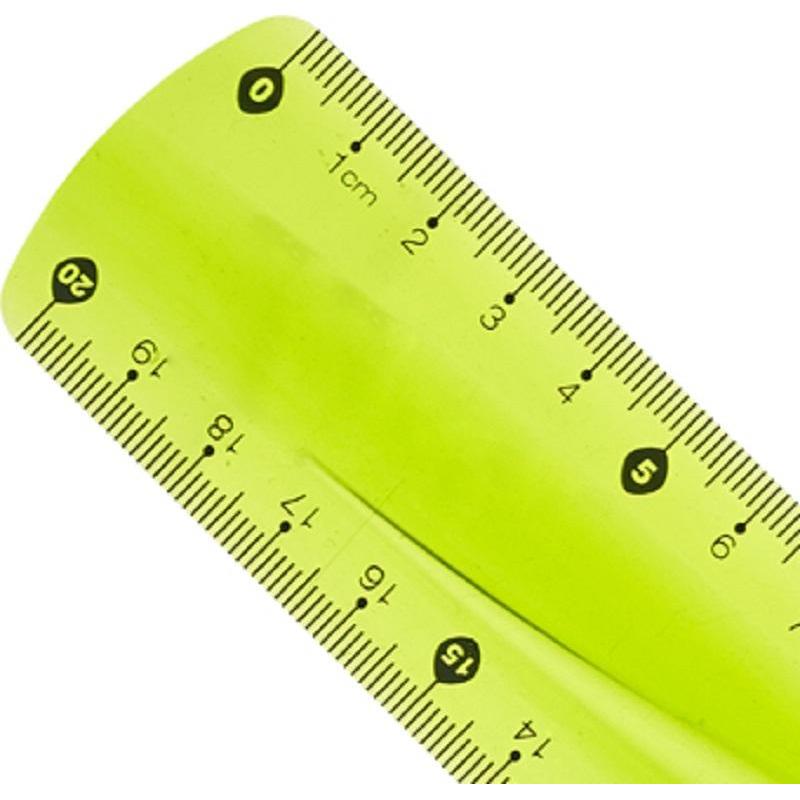 Линейка Attache Selection гибкая 15 см цвет ассорти