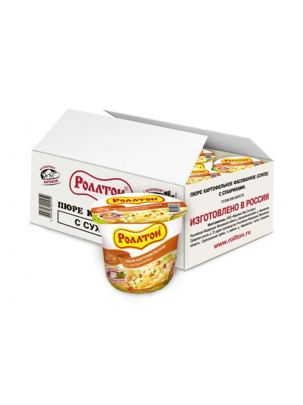 Картофельное пюре Роллтон с сухариками 24штx40г
